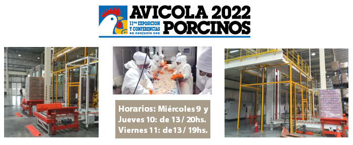 Estaremos presentes Expo Avícola y Porcinos 2022, desde el 9 al 11 de Marzo en Costa Salguero, Stand J-02.