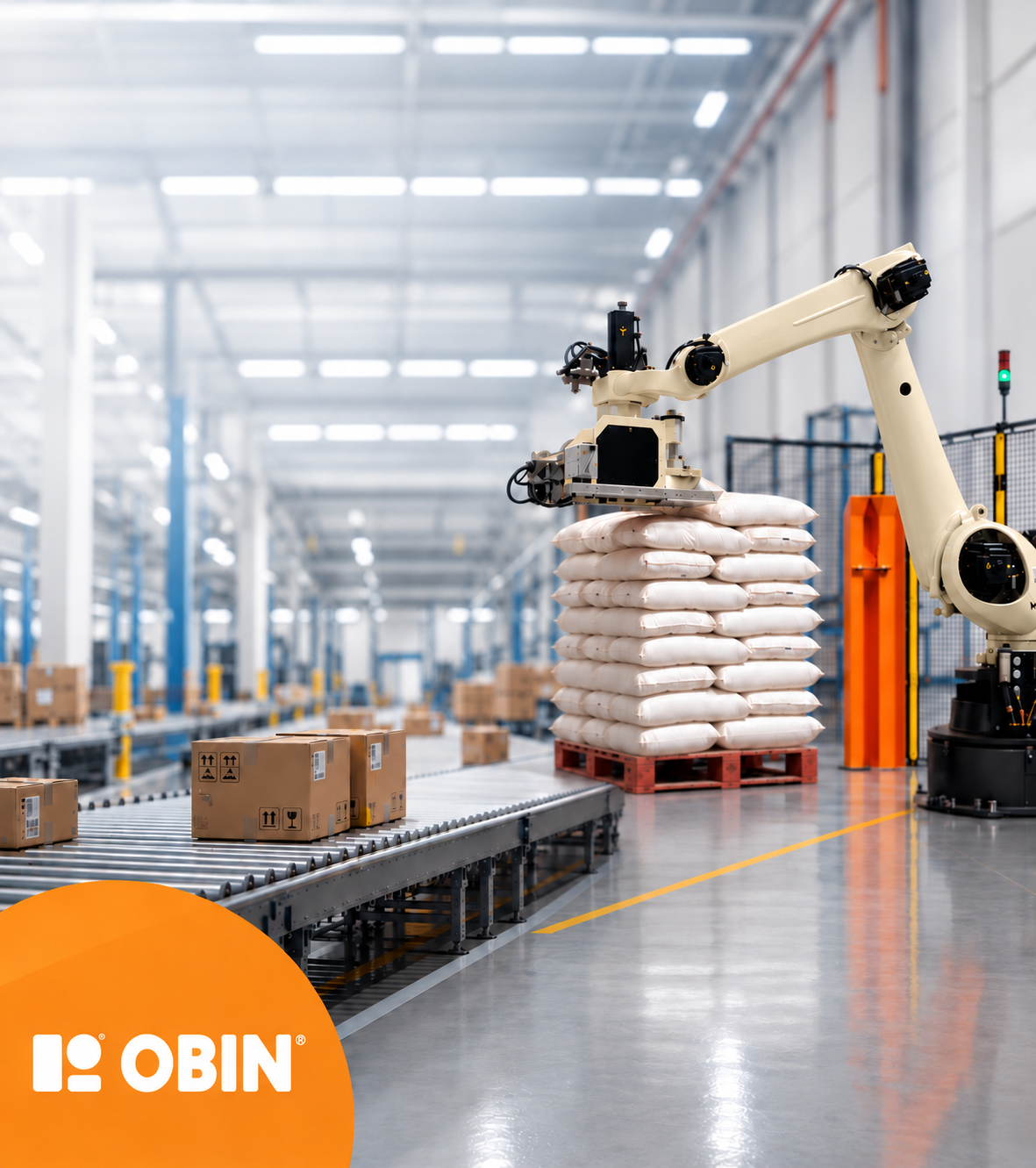 Robot Paletizador OBIN 24/7.